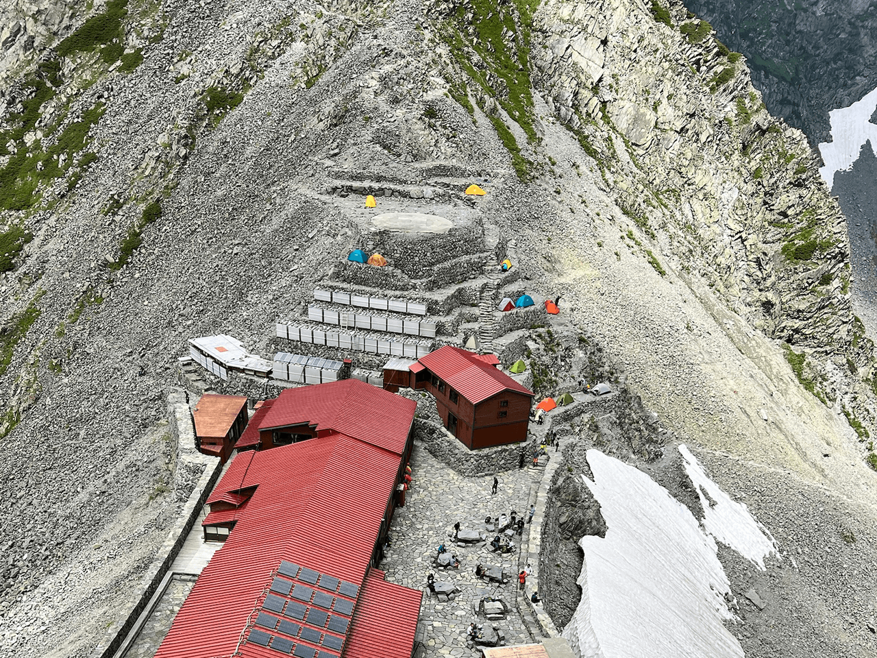 登山道場:ジャンダルム縦走ツアー登山技術指導風景2025年7月