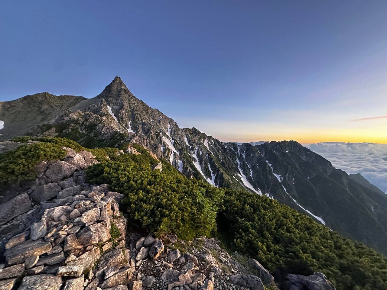 登山道場 槍ヶ岳ツアー 槍ヶ岳と北鎌尾根