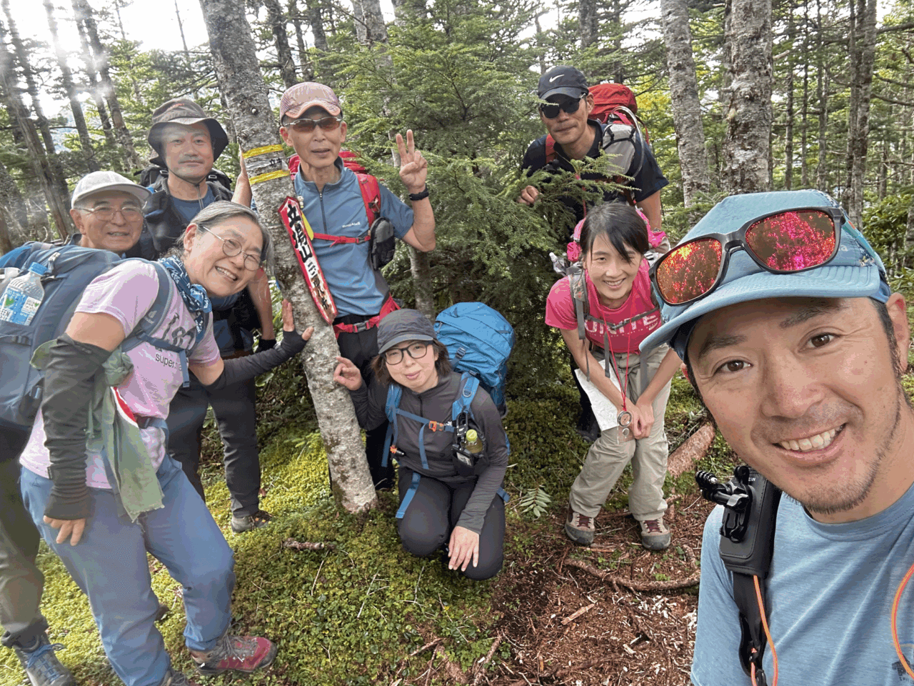 登山道場：南八ヶ岳阿弥陀岳バリエーション登山講習風景/2025年8月9日