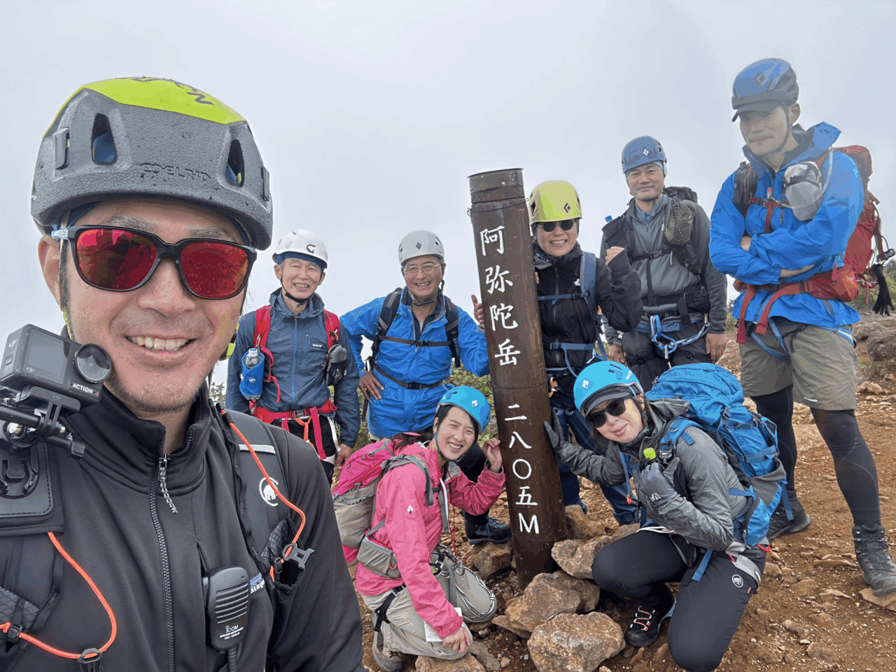 登山道場：南八ヶ岳阿弥陀岳バリエーション登山講習風景/2025年8月9日