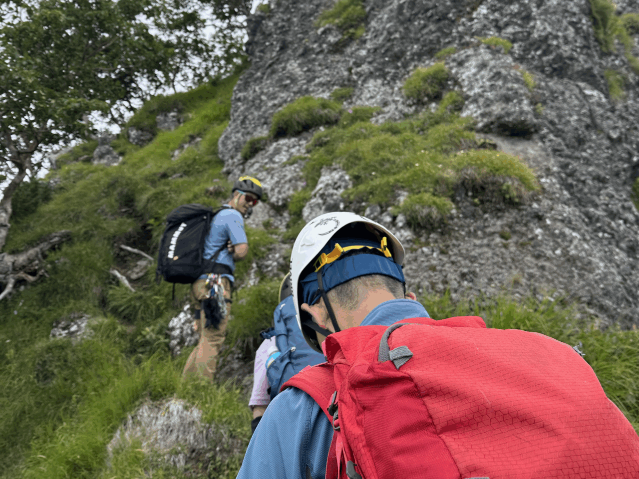 登山道場：南八ヶ岳阿弥陀岳バリエーション登山講習風景/2025年8月9日